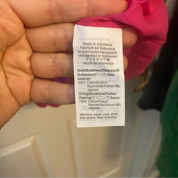 NWT J Crew scalloped basketweave pink dress - Picture 6 of 8